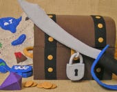Felt Sewing Pattern - Pirate Set - DIY Felt Toys