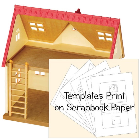 Calico Critters Cozy Cottage Starter Home Wallpaper Templates Etsy