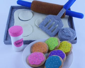 Patrón de comida de fieltro para hornear galletas de azúcar