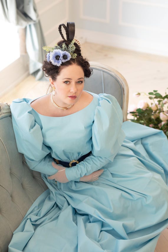 light blue victorian dress victorian dress blue Light Blue Alice in wonderland Dress vintage light blue victorian dress