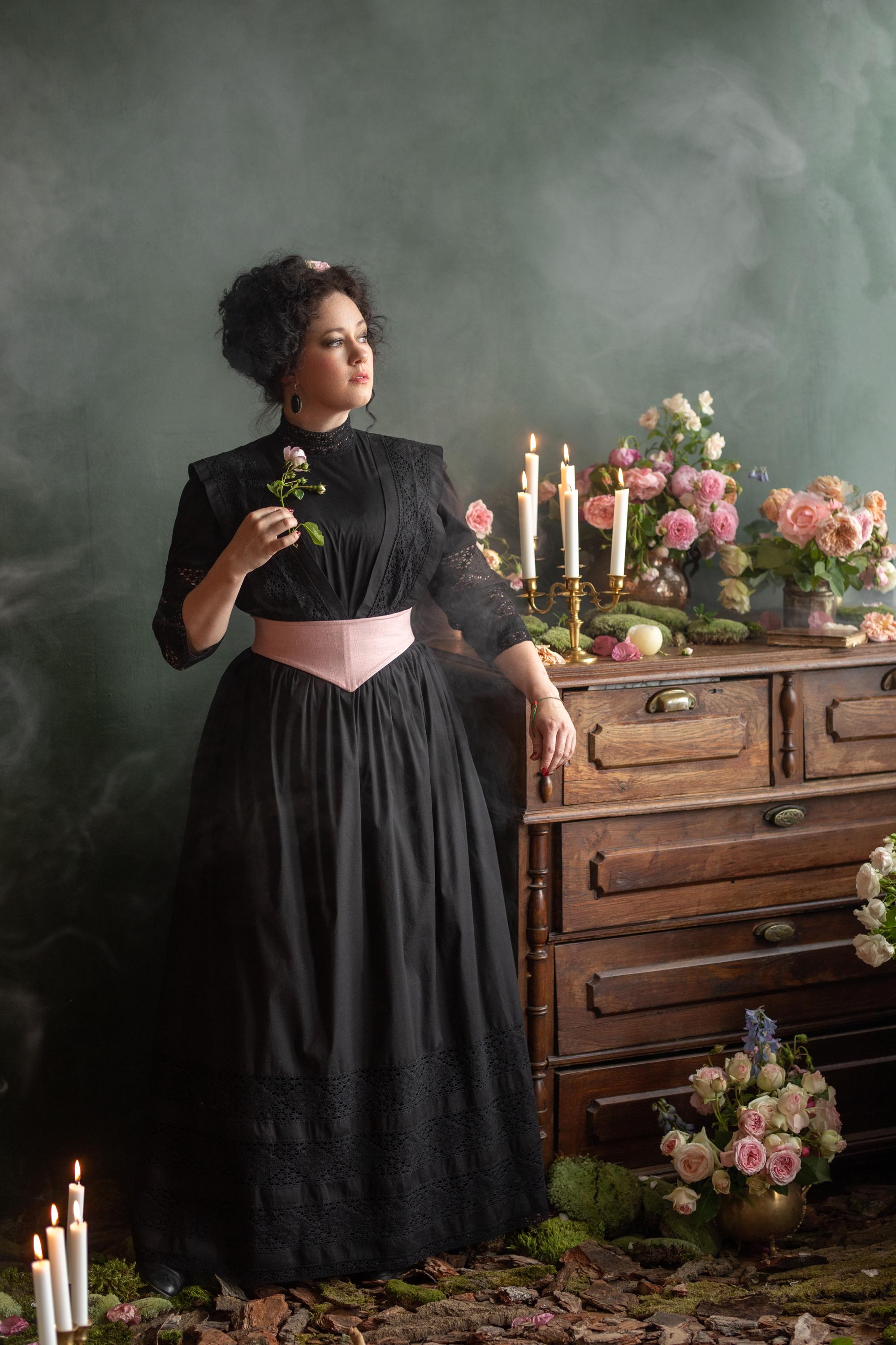 black sexy maxi dress Margaret A-line Slim Strap Sexy Slit Maxi Dress  Dream Closet Couture