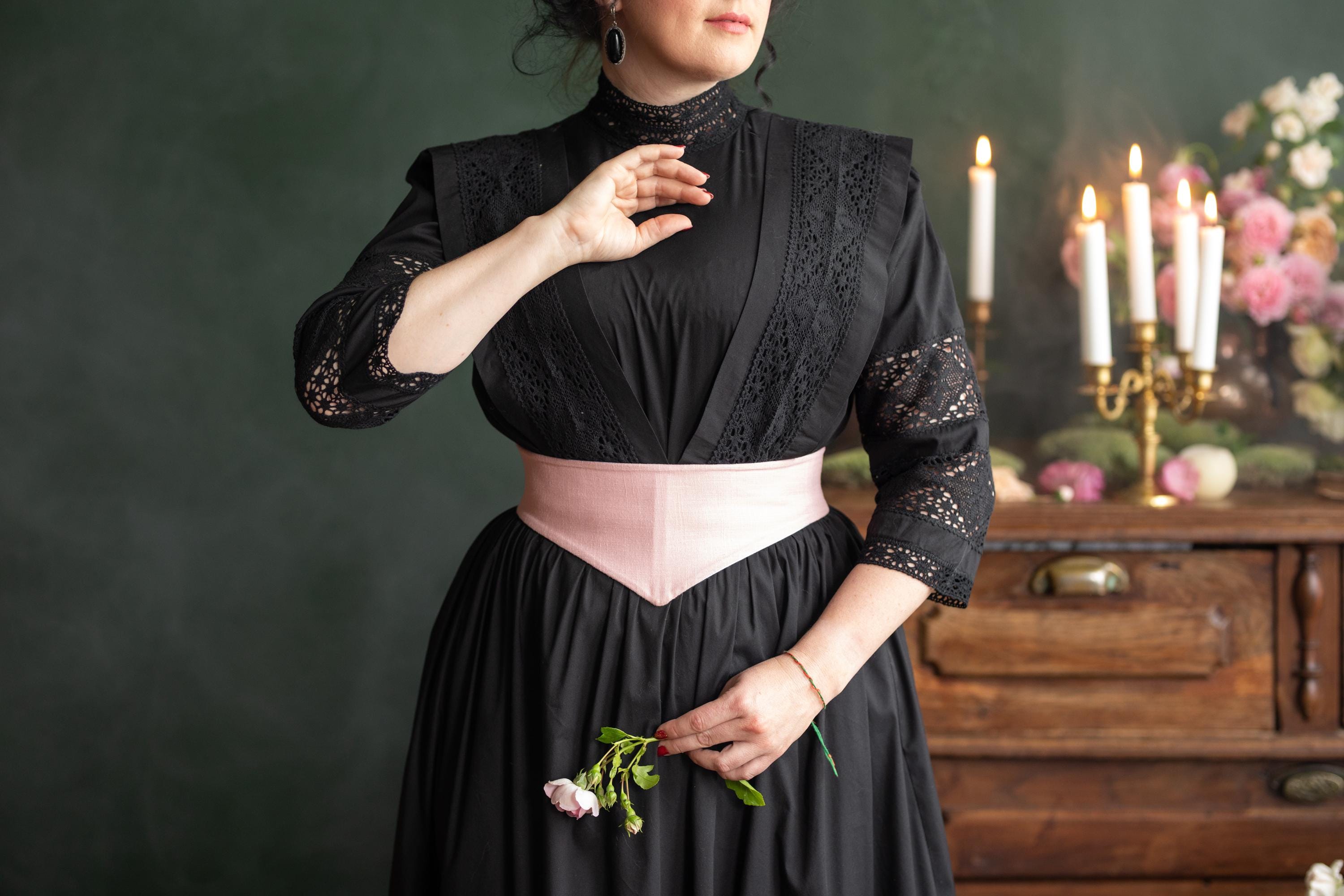 long sleeve black maxi dresses Mac Duggal - Black Long Sleeve Sheer Floral Embroidered Velvet Gown main image 1