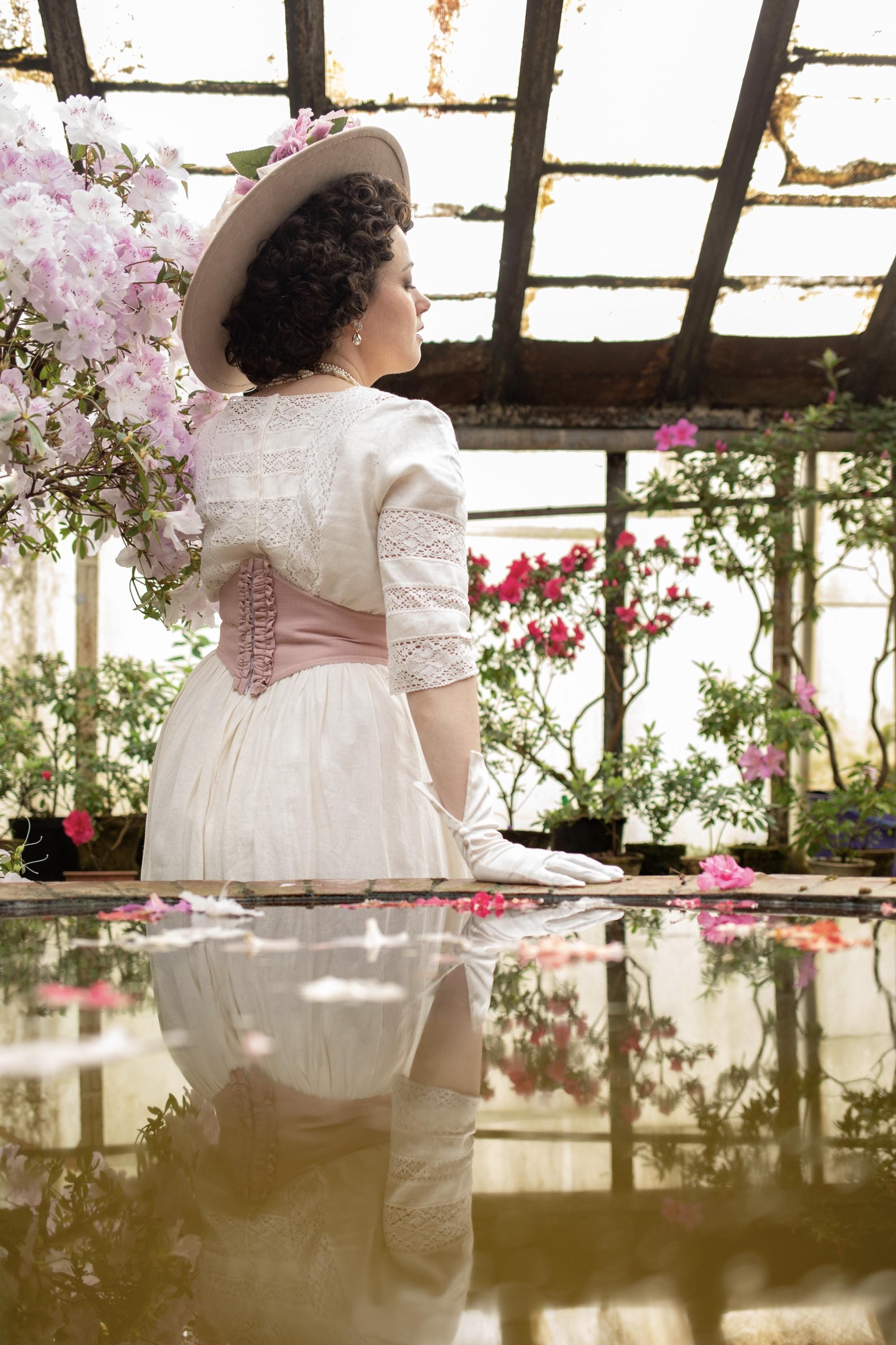 ワンピース 1900s Edwardian Linen Dress 1900s Edwardian Linen Dress