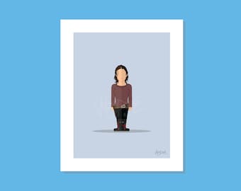 Maggie Rhee-8 x 10 "Minimalist de Walking Dead TV-film film artwork print poster karakter portret