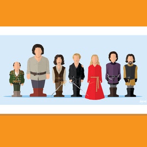 Como desee - La princesa prometida - A3 420x210mm TV minimalista Película de televisión Película Ilustración Imprimir Póster Retrato de personaje