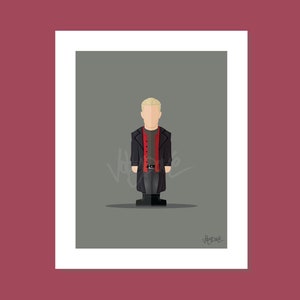 Spike Buffy the Vampire Slayer Print – Minimalist TV Poster (8x10)