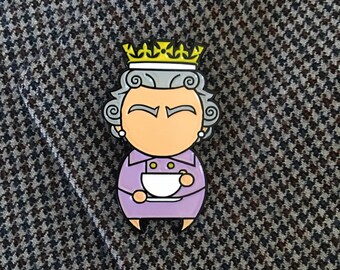 Her Majes-tea! : Tea Drinkers Enamel Pin