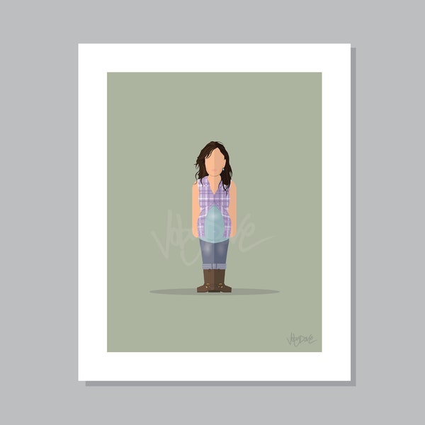 Lori - 8x10" Minimalist The Walking Dead TV Television Movie Film Artwork Print Poster Character Portrait