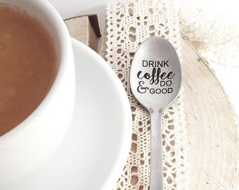 Coffee best gift for friend Engraved coffee spoon Best personalized spoon gift Engraved coffee present for friend Spoon gift for bestie