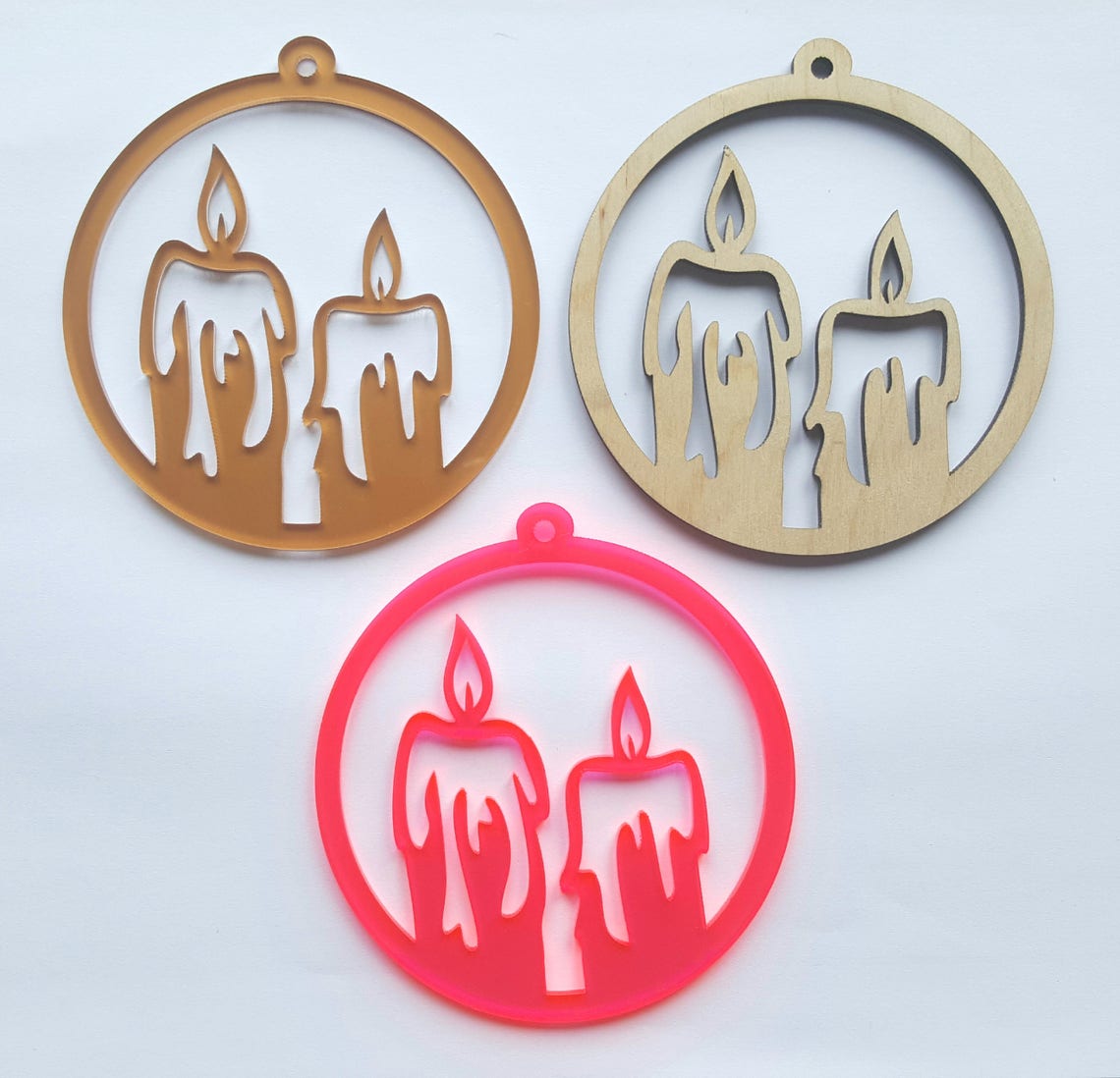 Laser Cut Christmas Tree Ornament Wooden Xmas Decorations | Etsy Australia