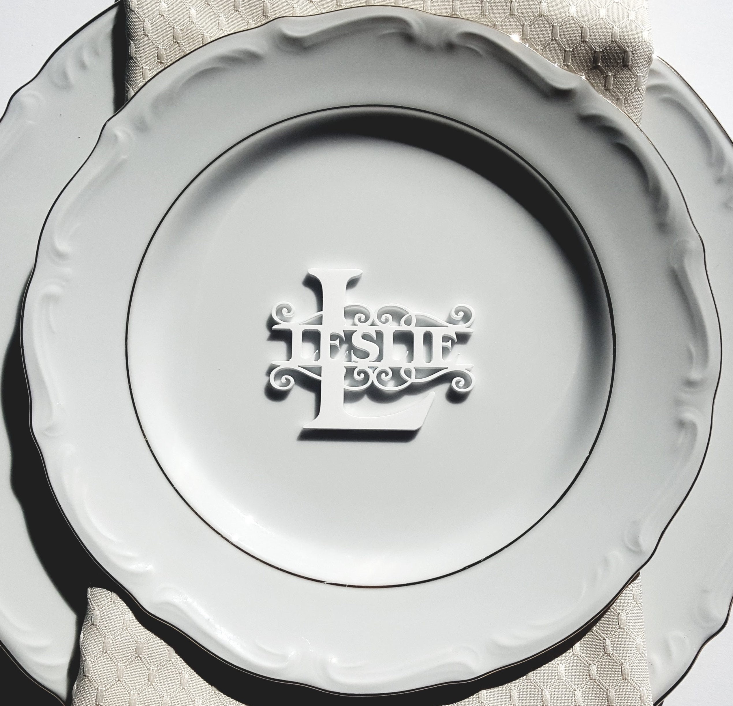 Laser cut name cards custom place cards wedding name tags Etsy