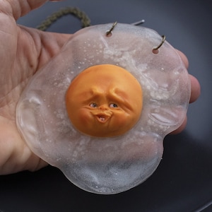 OOAK Fried egg necklace, n5, magical food