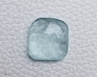 6x5-10x5 MM, Natural Aquamarine Rose Cut Slices Aquamarine Designer Slices Aquamarine Faceted Slices Aquamarine Slices