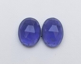 Iolite Leaf Carved Slices Iolite Slices Natural Iolite Carved Slices Iolite Carved Slices 16x9-8x7 MM,