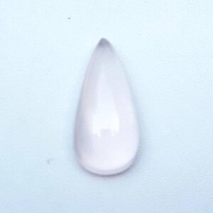 Top-Qualität Rosenquarz Cabochon Lose Edelstein für Schmuck Setting, Rosa Quarz Cabochon Birnenform Halbedelstein Größe 13x27x8 MM