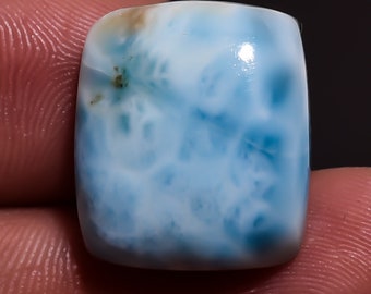 Larimar Cabochon Gemstone For Jewelry Setting Loose Gemstone Larimar Cabochon Cushion Shape Gemstone