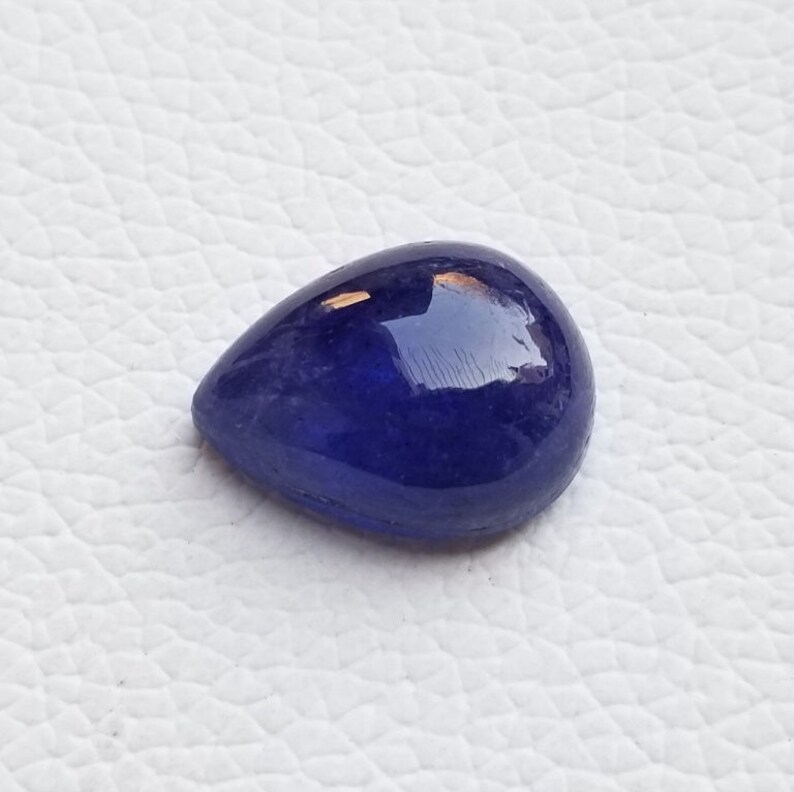 Loose Semi Precious Cabochon Stone Outstanding Tanzanite Cabochon Pear Shape Natural Big Tanzanite Cabochon Gemstone For Ring And Pendant