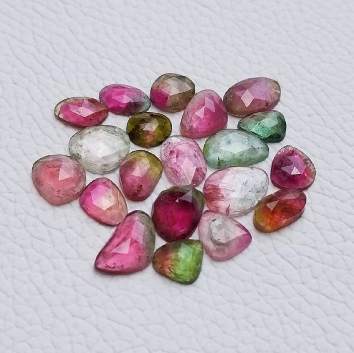 Natural Multi Tourmaline Faceted Loose Gemstones Tourmaline Etsy