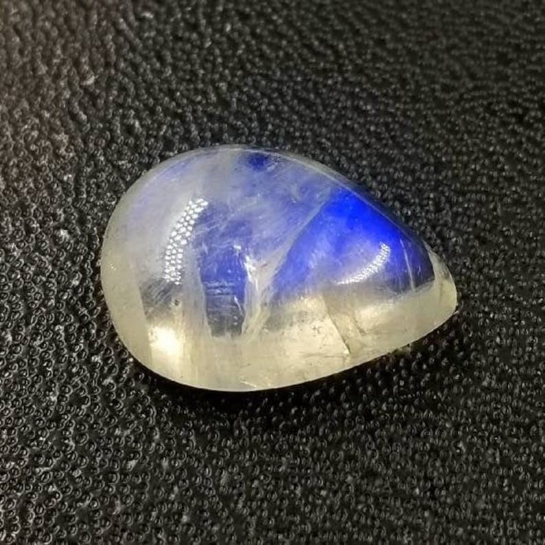 13.20 CTS Natural Blue Moonstone Cabochon Gemstone Top Quality Moonstone Cabochon Pear Shape HandPolished Moonstone Cabochon Gemstone