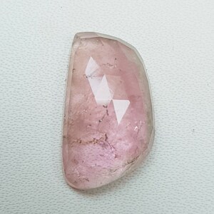 Tourmaline Rosecut Fancy Shape,  Outstanding Tourmaline Faceted Loose Gemstone For Jewelry Setting  Tourmaline Slices 11x19x6 mm
