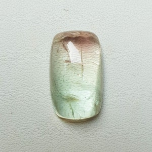 10.70 Carats Watermelon Tourmaline Cabochon Loose Gemstone for Jewelry Setting Natural Bi color Tourmaline Cabochon Cushion Shape