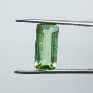 Top Quality Tourmaline Faceted Loose Gemstone for Jewelry Setting, Natural Green Tourmaline Faceted Baguette Shape Semi Precious Stones