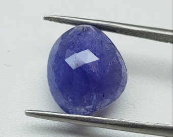 Tanzanite Rose cut,  Natural Faceted Loose Gemstone For Jewelry Setting   Fancy Tourmaline Slices