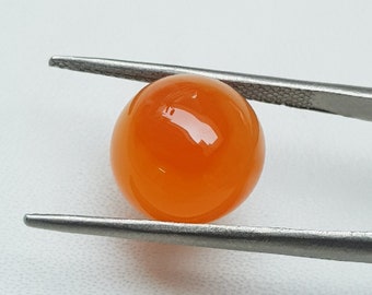 Outstanding Carnelian Cabochon Round Shape   Natural Carnelian Cabochon Loose Gemstone for Jewelry Setting