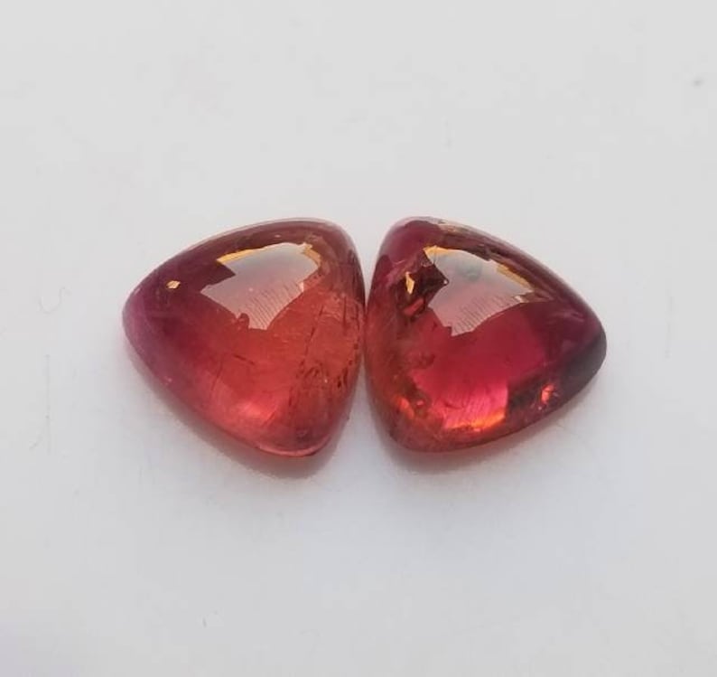 9x9 mm Natural Cabochon Calibrated Gemstone Outstanding Tourmaline Cabochon Trillion Shape Semi Precious Cabochon Loose Gemstone