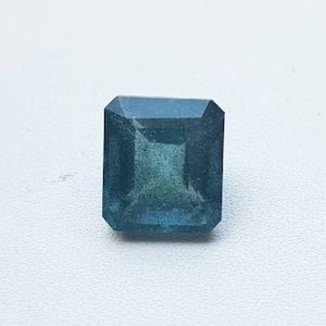 AAA Moss Aquamarine faceted Rectangle gemstone. Natural Aquamarine gemstone for jewelry.