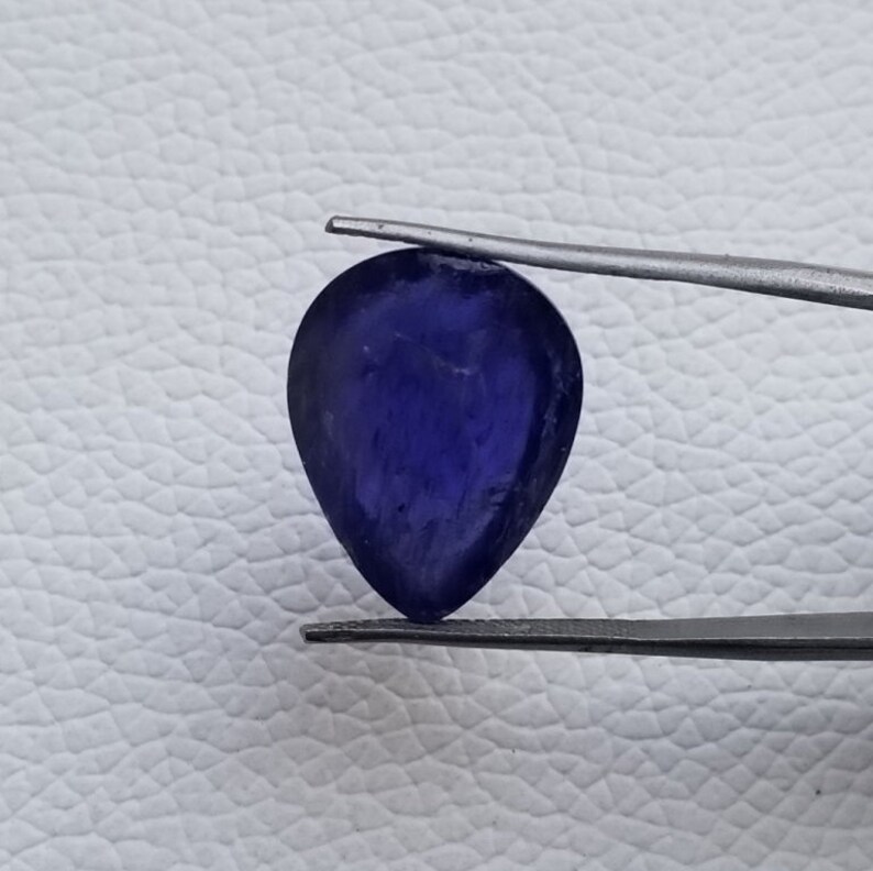 Loose Semi Precious Cabochon Stone Outstanding Tanzanite Cabochon Pear Shape Natural Big Tanzanite Cabochon Gemstone For Ring And Pendant