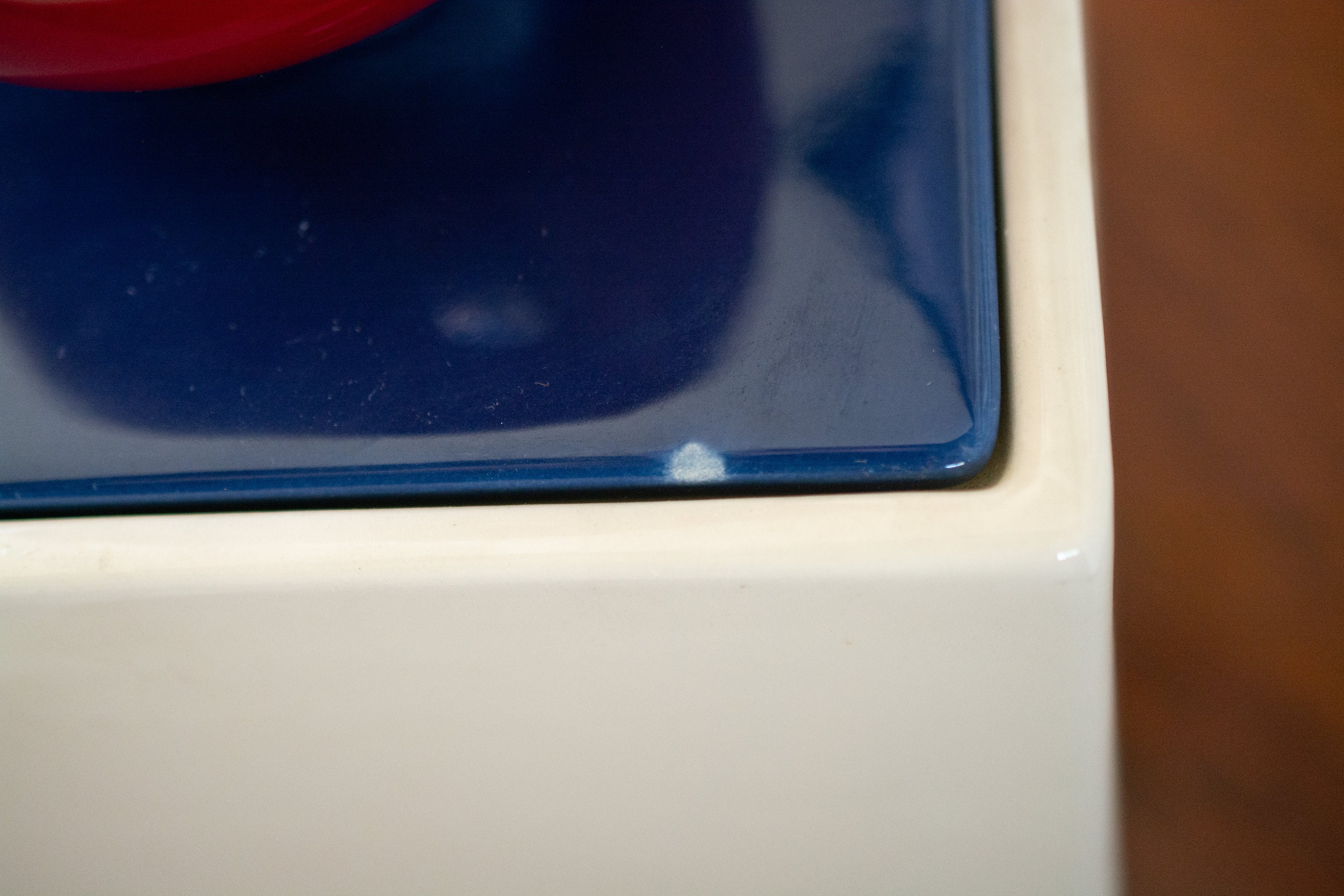 Vintage Küche Kanister Keramik blau rot Midcentury Set | Etsy