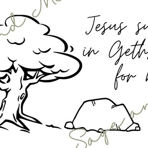 Jesus Suffered in Gethsemane for Me, goldfish snack tag, gift tag, handout, LDS, Church, Easter Tag