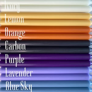 Tall Dripless Taper Candles: Smokeless Dinner Candlesticks