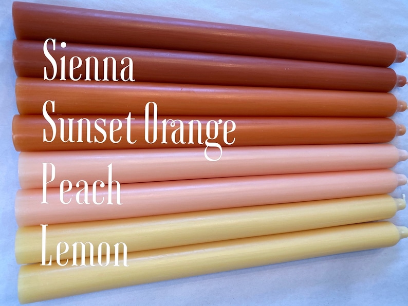 Fall Candles Taper Tall Candles 12'' Dripless Etsy