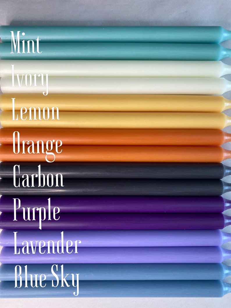 Fall Candles Taper Tall Candles 12'' Dripless Etsy