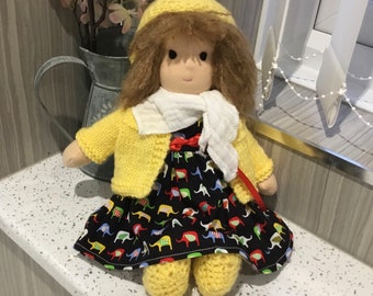 13 inch Waldorf doll, dressed Waldorf doll