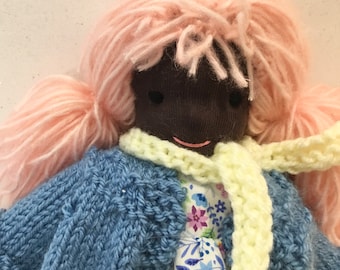 Hand made 25cm rag doll