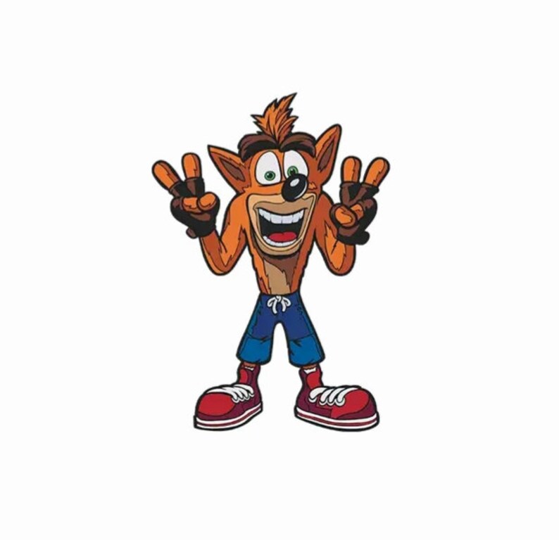 December Sony Playstation Holiday X-Mas Friends Family Children Video Games Classic Crash Bandicoot Enamel Pin Present Keychain