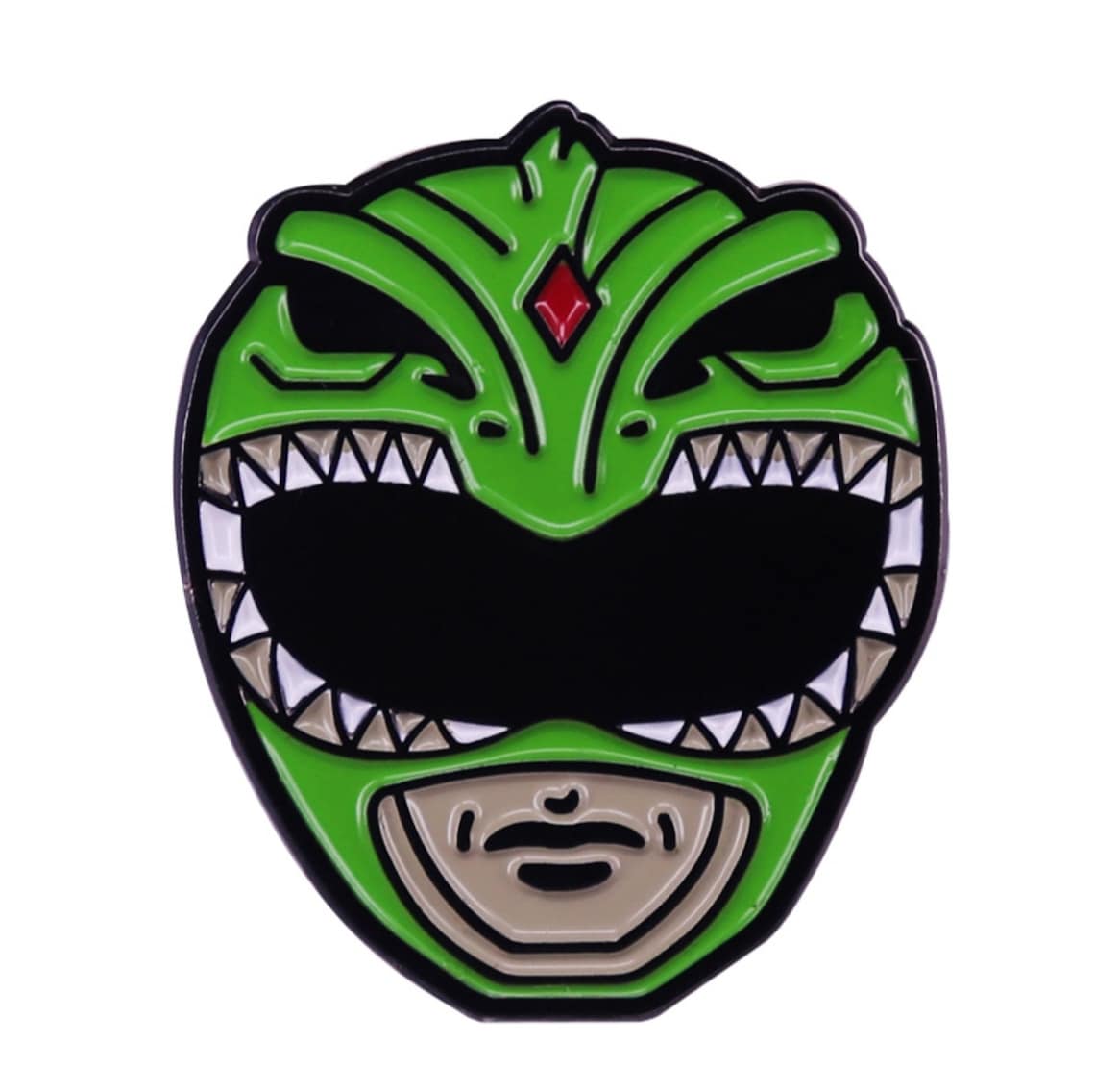 Mighty Morphin Power Rangers Enamel Pin Green Comic Show | Etsy