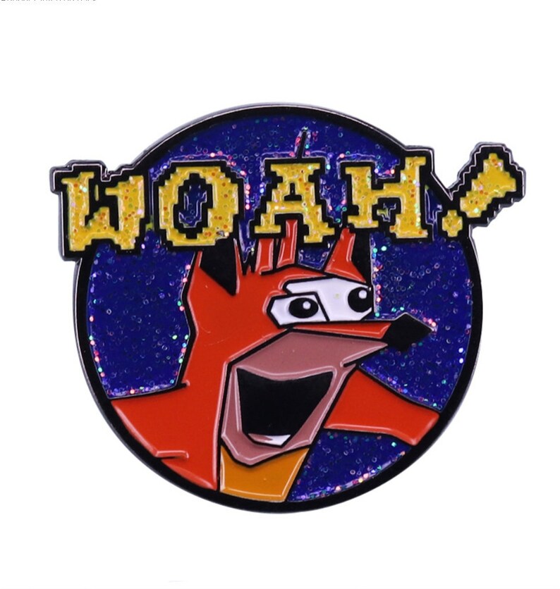 December Sony Playstation Holiday X-Mas Friends Family Children Video Games Classic Crash Bandicoot Enamel Pin Present Keychain