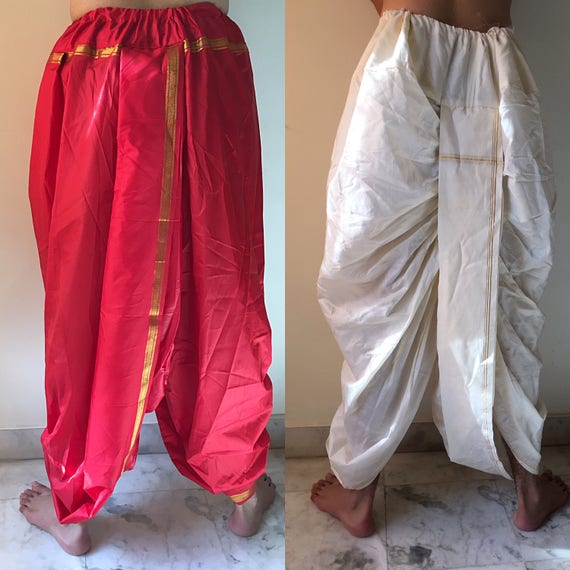 Anouk Women Off-White & Pink Printed Kurta with Dhoti Pants