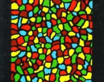 Puede incluir: Portada de libro con el título "The Art & Practice of Astral Projection" de "Ophiel". La portada presenta un diseño abstracto colorido con un patrón de mosaico en tonos de rojo, amarillo, verde, azul y negro.