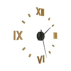 large designer clock Kasper'o'Clock made of oak image 3