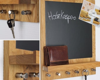 Schlüsselbrett/Schlüsselboard Magnettafel XL: Eiche, Kernbuche oder Wildeiche