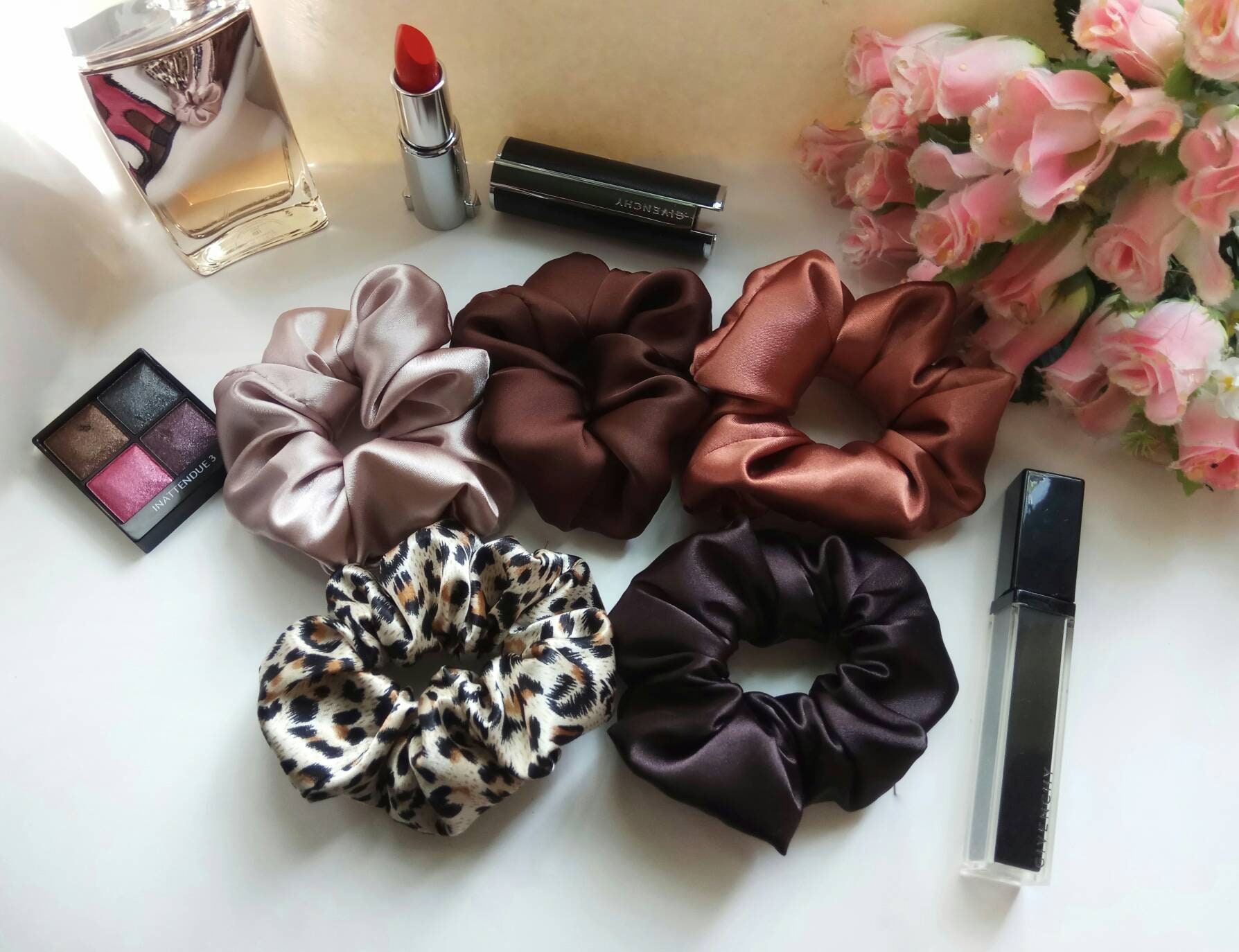 Set of 5 Silk Hair Scrunchies Large Scrunchies for Bulk Hair - Etsy Set of 5 Silk Hair Scrunchies Large Scrunchies for Bulk Hair - Etsy