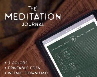 Diario de meditación: Reflexión espiritual y seguimiento de la atención plena (Descargar PDF)
