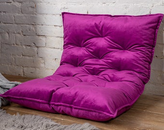 Custom floor pillow, floor cushion, water repellent floor sofa, velvet seat cushion, floor couch, large floor cushion, French cushion