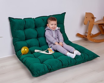 Seat floor cushion, tufted custom floor pillow, reading nook meditation cushion, kids floor sofa, floor couch, bench cushion, French cushion