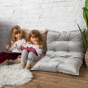 Velvet floor cushion for kids, floor pillow, custom pillow, water repellent floor sofa, floor cushion couch, bench cushion, french cushion